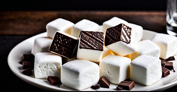 Guimauves vanille bourbon au chocolat noir : une douceur raffinée